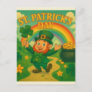 Carte Postale Mignon, fantaisiste jour de la Saint-Patrick le lu