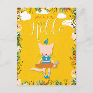 Carte Postale Mignon, Je Dis Bonjour