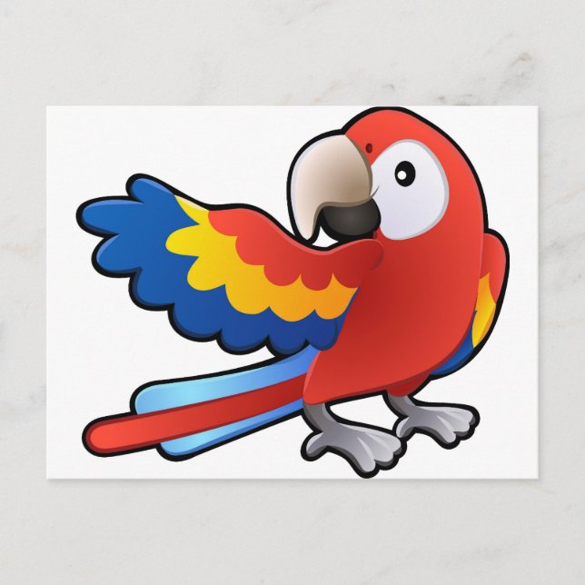 Carte Postale mignon Macaw Parrot (Devant)