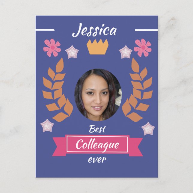 Carte Postale mignon meilleur collègue jamais meilleur collègue  (Devant)