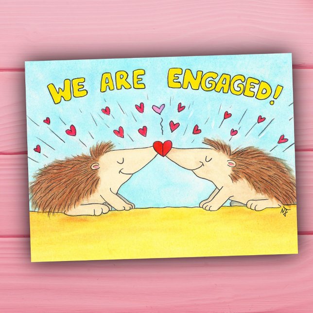 Carte Postale Mignon "Nous sommes fiancés ! " (Créateur téléchargé)