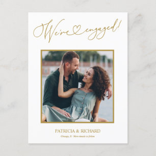 Carte Postale Mignon Nous sommes fiancés Annonce de fiançailles