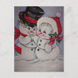 Carte Postale mignon Snowman
