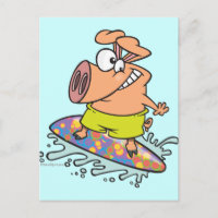 mignon surfeur surfeur porcin