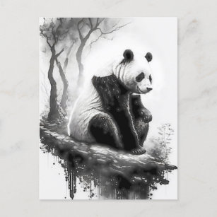 Carte Postale Mignonne, belle, gentille ours Panda Bear