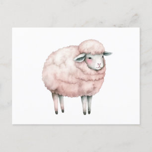 Carte Postale Mignonne bodysuit pour bébé agneau
