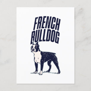 Carte Postale Mignonne Français Bulldog Pet Race Amour