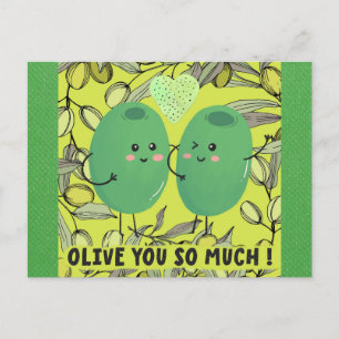 Carte Postale Mignonne Olive Vous Je Vous Aime