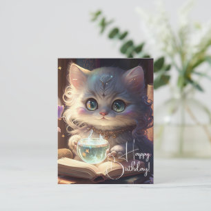 Carte Postale Mignonne Princesse Kitten