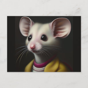 Carte Postale Mignonne Souris Mignonne