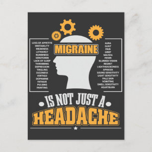 Carte Postale Migraine Sensibilisation Fighter Headache