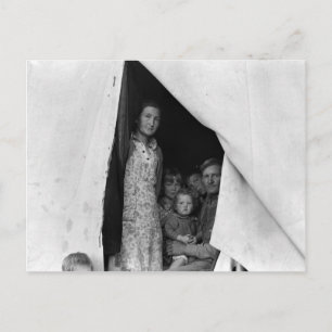 Carte Postale Migrant Family During Pea Harvest -- 1939