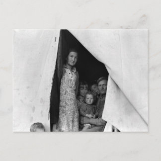 Carte Postale Migrant Family During Pea Harvest -- 1939