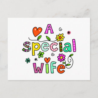 Carte Postale Migrez Une Femme Spéciale - Expression De Texte De