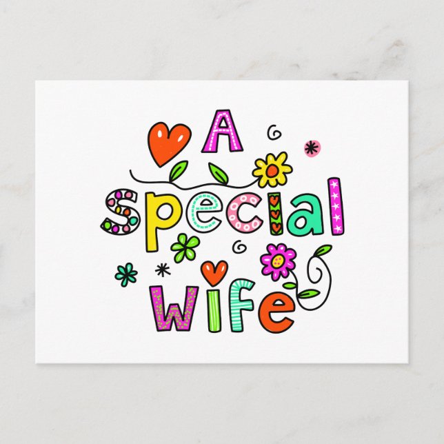 Carte Postale Migrez Une Femme Spéciale - Expression De Texte De (Devant)