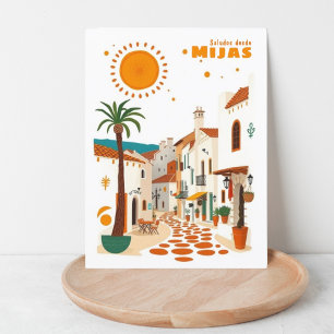 Carte Postale Mijas Espagne vacances Andalucia Costa sol