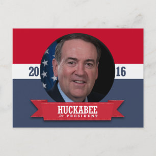 CARTE POSTALE MIKE HUCKABEE 2016