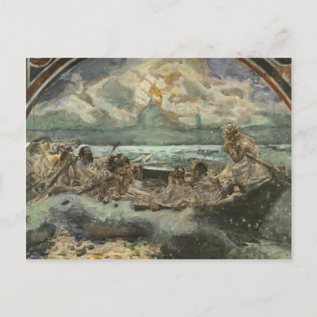 Carte Postale Mikhail Vrubel - Marcher sur l'eau (Devant)