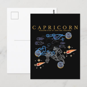 Carte Postale Mikitiez capricorn heureux nouvelle année astrolog