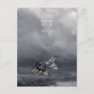 Carte postale Mikoyan MiG-29