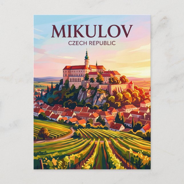 Carte Postale Mikulov République tchèque (Devant)