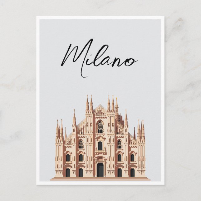 Carte Postale Milan Italie (Devant)