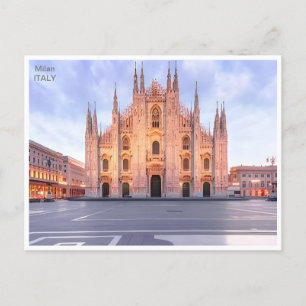 Carte Postale Milan Italie Duomo di Milano Travel Art Vintage