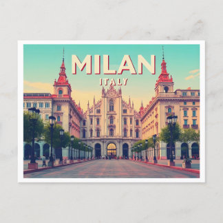 CARTE POSTALE MILAN ITALIE VINTAGE