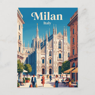 Carte Postale Milan, Lombardie, Italie