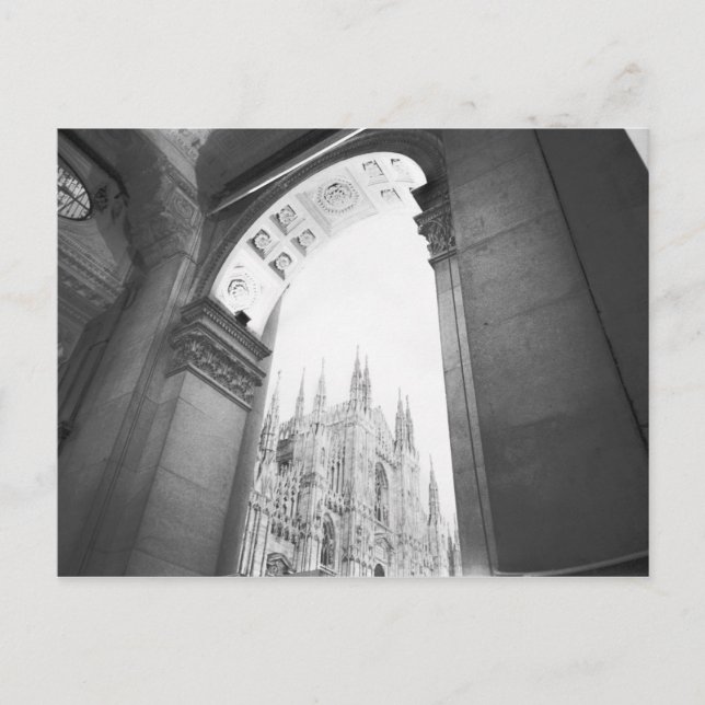 Carte Postale Milano Italie, Galleria Vue du Duomo (Devant)