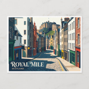 Carte Postale Mile Royal Édimbourg Écosse