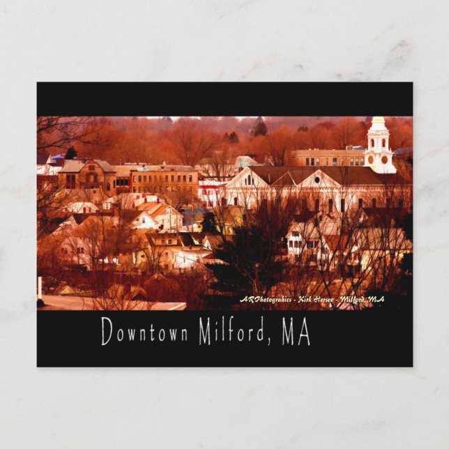 Carte Postale Milford du centre, mA (Devant)