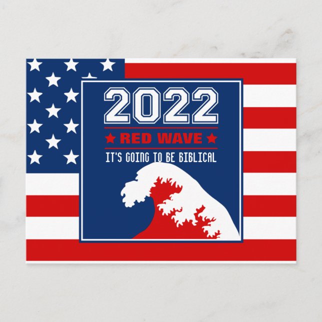 Carte Postale Milieu biblique 2022 Vague Rouge (Devant)
