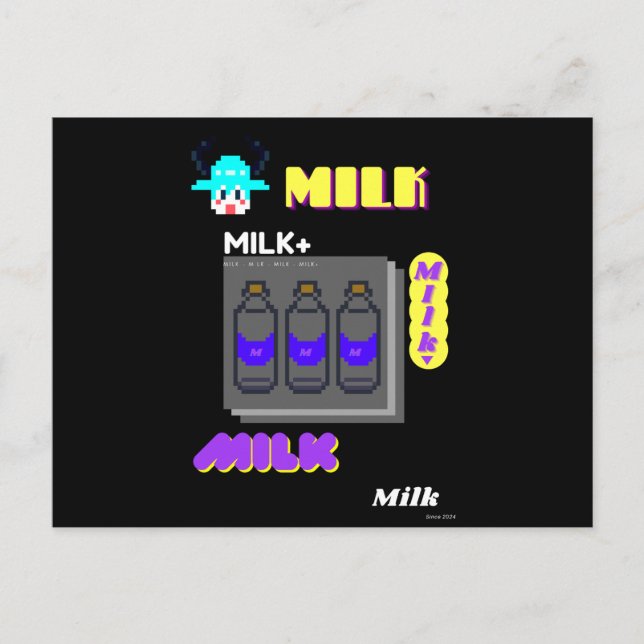 Carte Postale Milk party (Devant)