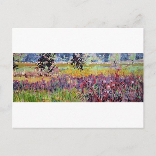 Carte Postale Milkweed Meadow pittoresque fleur sauvage vision p (Devant)