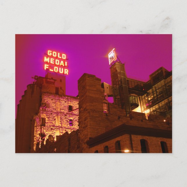 Carte Postale Mill City la nuit (Devant)