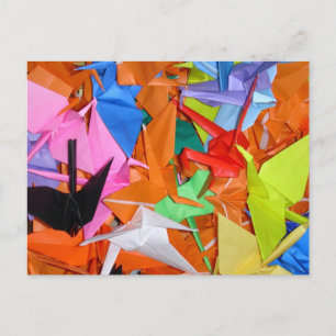 Carte Postale Mille Grues En Papier - Senbazuru - Bien Se Porter