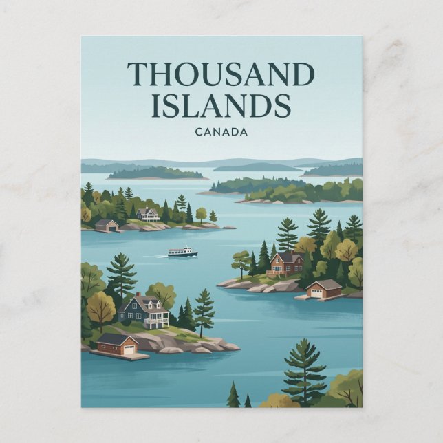 Carte Postale Mille Îles Canada (Devant)