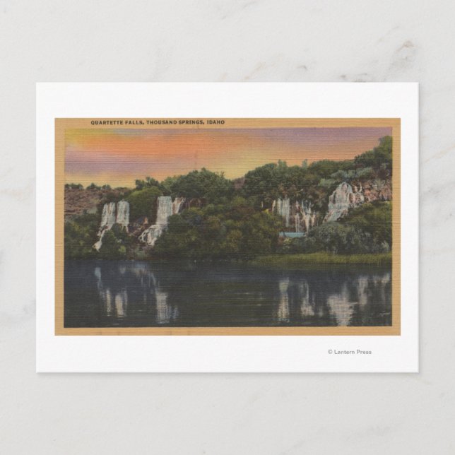 Carte Postale Mille sources, IDView of Quartette Falls (Devant)