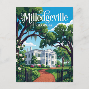 Carte Postale Milledgeville, Géorgie