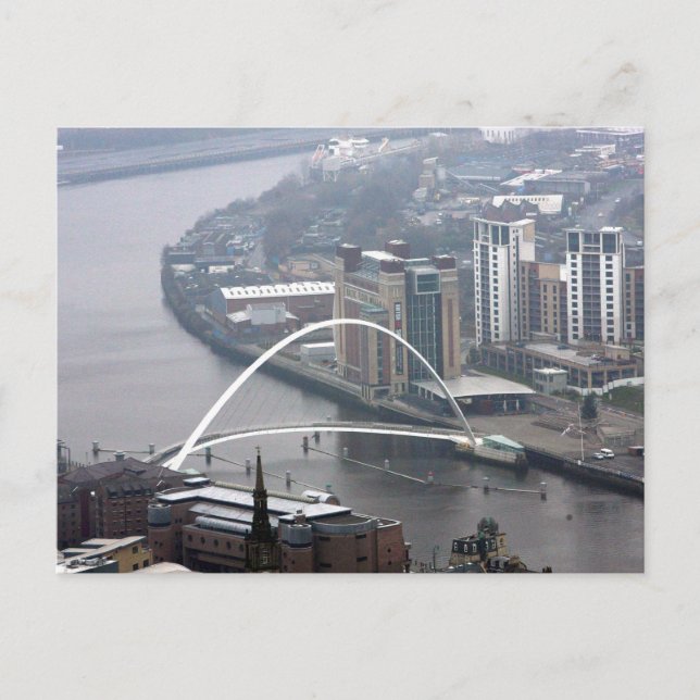 Carte Postale Millennium Bridge Newcastle sur Tyne (Devant)