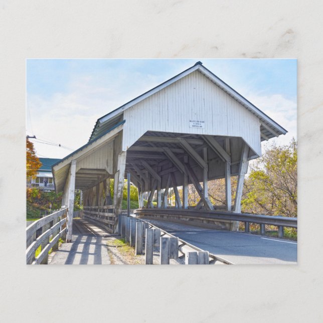 Carte Postale Miller's Run Covered Bridge, Lyndon, Vermont (Devant)
