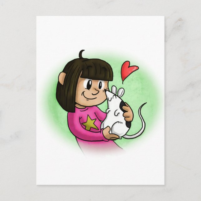 Carte Postale Millie et Cupcake (Devant)