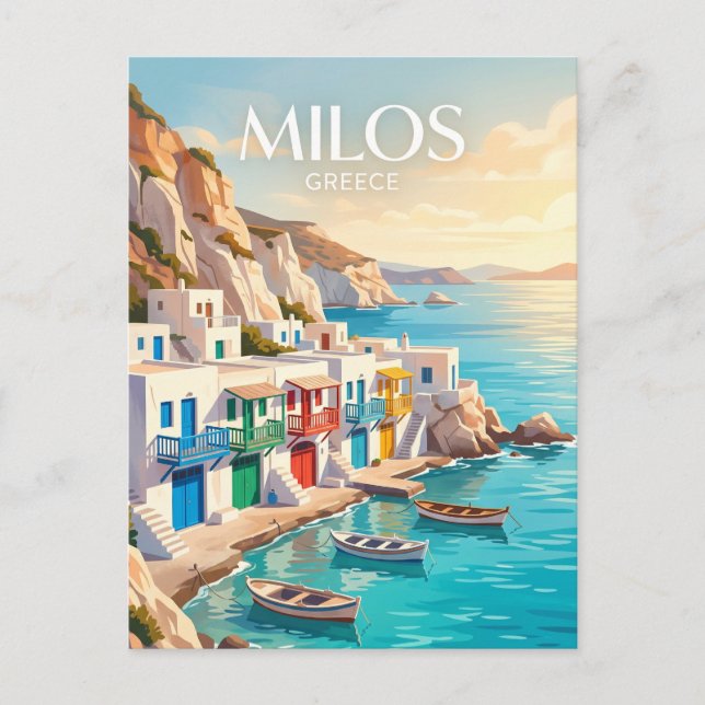 Carte Postale Milos Grèce (Devant)