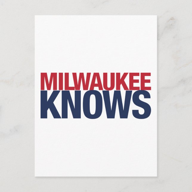 Carte Postale Milwaukee Knows (Devant)