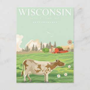 Carte Postale Milwaukee Wisconsin États-Unis Vintage voyage