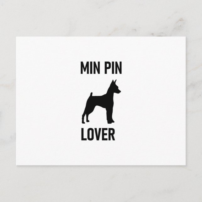 Carte Postale min. pin lover 2 (Devant)