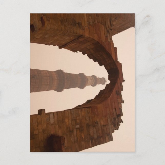 Carte Postale Minar Qutub de Delhi (Devant)