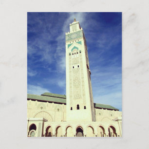 Carte Postale minaret de la mosquée hassan
