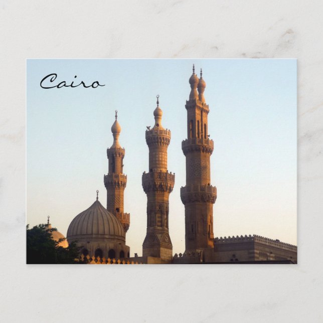Carte Postale minarets cairo (Devant)